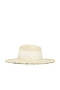view 4 of 4 St. Tropez Fedora Hat in Ivory