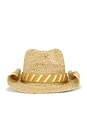 view 2 of 4 CHAPEAU DE COWBOY MELANIE in Natural & Gold
