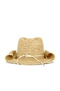 view 3 of 4 CHAPEAU DE COWBOY MELANIE in Natural & Gold