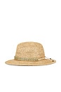 view 3 of 3 CHAPEAU FEDORA AMBER in Natural