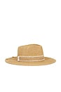 view 4 of 3 Jordyn Fedora Hat in Toast