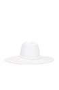 view 3 of 3 Ashtin Fedora in White