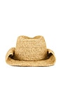 view 3 of 3 Giselle Hat in Natural & Gold