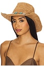view 1 of 3 Allison Cowboy Hat With Belize Trim in Natural