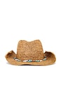 view 2 of 3 Allison Cowboy Hat With Belize Trim in Natural