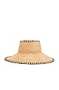 view 3 of 3 Versilia Hat in Natural & Black
