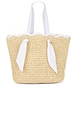 view 1 of 4 Capri Tote Bag in Natural & White