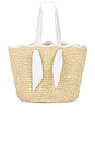 view 2 of 4 Capri Tote Bag in Natural & White