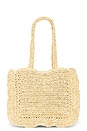 view 2 of 4 Kamila Tote Bag in Natural & Gold