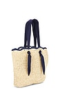 view 3 of 4 Capri Tote Bag in Natural & Navy
