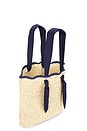 view 4 of 4 Capri Tote Bag in Natural & Navy