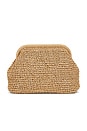 view 3 of 5 Karla Clutch in Natural & Gold