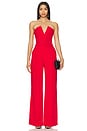 view 1 of 3 Tuxedo Tailored Jumpsuit in Red