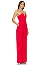view 2 of 3 Tuxedo Tailored Jumpsuit in Red