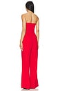 view 3 of 3 Tuxedo Tailored Jumpsuit in Red