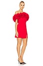 view 2 of 3 Flower Bardot Mini Dress in Red