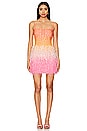 view 1 of 4 Cassie Mini Dress in Orange & Pink Ombre