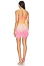 view 3 of 4 Cassie Mini Dress in Orange & Pink Ombre
