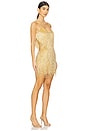 view 2 of 6 Beaded Fringe Mini Dress in Gold