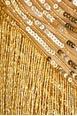 view 6 of 6 Beaded Fringe Mini Dress in Gold
