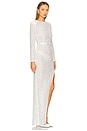 view 3 of 6 Beaded Embellished Maxi Dress in White