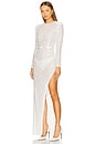view 4 of 6 Beaded Embellished Maxi Dress in White