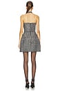 view 3 of 4 Esme Dogtooth Mini Dress in Black & White