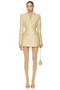 view 1 of 4 Monica Blazer Dress in Gold