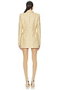 view 3 of 4 Monica Blazer Dress in Gold
