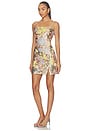view 3 of 5 VESTIDO FLORES LEILA in Metallic