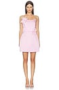 view 2 of 5 Flower Trim Mini Dress in Pink