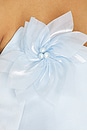 view 5 of 5 Flower Trim Mini Dress in Blue