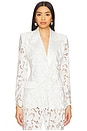 view 1 of 5 Velvet Lace Blazer in White