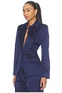 view 2 of 5 Satin Blazer in Navy