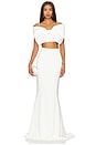 view 5 of 6 FALDA MAXI CAROLINA in White