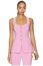 view 1 of 5 Zoe Pink Waistcoat in Pink