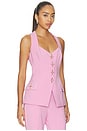 view 2 of 5 Zoe Pink Waistcoat in Pink