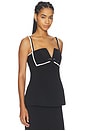 view 2 of 4 Anais Bow Top in Black