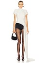 view 1 of 4 Top With Drape in White