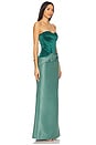 view 2 of 4 The Two-Tone Undressed Gown in Dark Teal & Sage