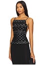 view 1 of 6 Embellished Woven Leo Top in Black