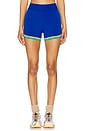 view 1 of 4 SHORT CYCLISTE in Lapis & Tropic Green