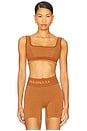 view 1 of 5 Houndstooth Wool Bralette in Spice