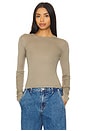 view 1 of 4 ТОП ESSENTIALS LONG SLEEVE in Taupe