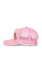 view 3 of 3 Butterfly Arch Trucker Hat in Pink