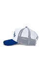 view 3 of 4 Summerland Brim Trucker Hat in White & Blue