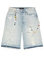 view 4 of 5 Venice Shorts in Light Indigo