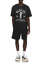view 3 of 4 Varsity Baggy P.e Short in Black Mesh