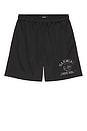 view 4 of 4 Varsity Baggy P.e Short in Black Mesh