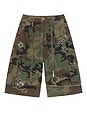 view 6 of 7 Floral Patch Crystal Camo Short in Camo